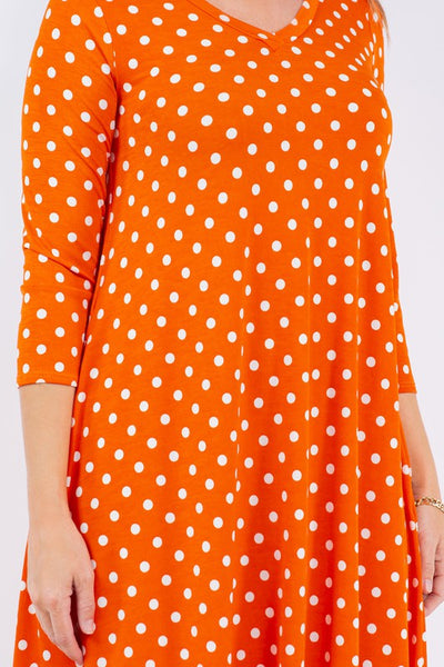 PL Tangerine Polka Dress