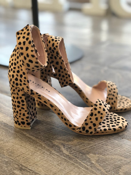 Lola Leopard Strappy Heels