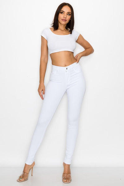 Skinny White HR Jeans